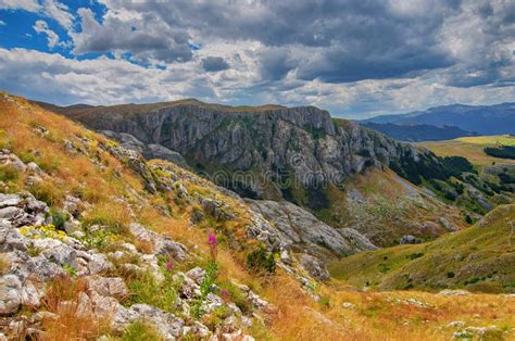 Montenegro National Park Durmitor Mountains And Clouds Panorama