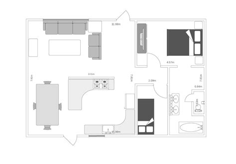 Grundrissplaner Grundriss Zeichnen Online Lucidchart