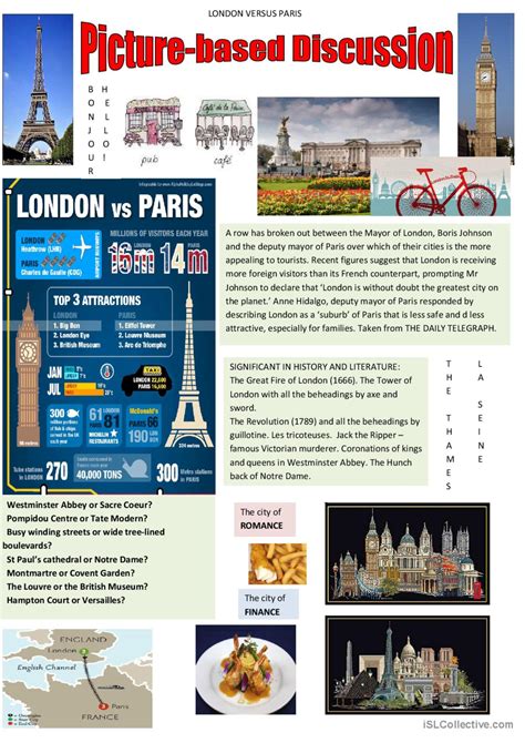 Paris Or London English ESL Worksheets Pdf Doc