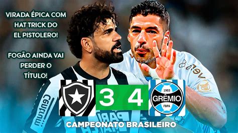 VIRADA INACREDITÁVEL Botafogo 3 x 4 Grêmio Melhores Momentos