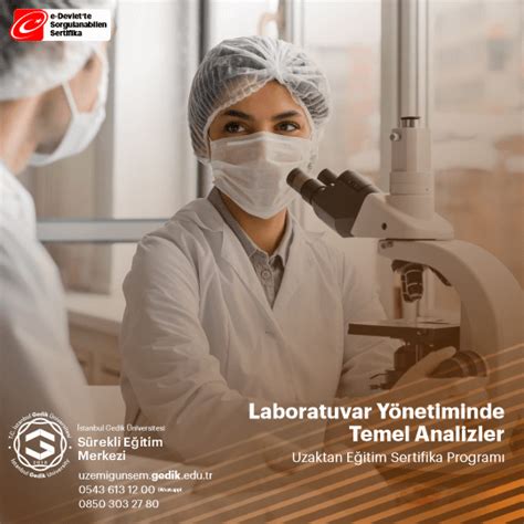 Laboratuvar Yönetiminde Temel Analizler Sertifikası