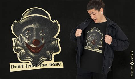 Scary Clown Halloween Sticker T Shirt Psd Psd Editable Template