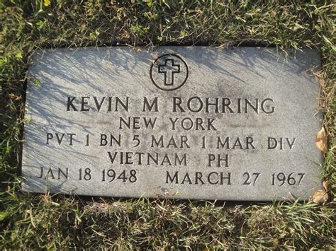 Pvt Kevin Michael Rohring Find A Grave Memorial