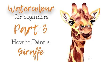 How To Paint A Giraffe In Watercolour For Beginners YouTube