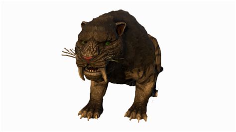 1920x1080 Resolution Sabertooth 3d Model Illustration Sabertooth Ark Survival Evolved