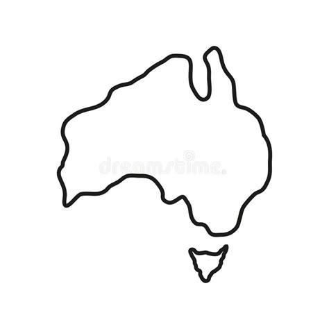 Territorio De Australia En El Fondo Blanco Ilustraci N Del Vector