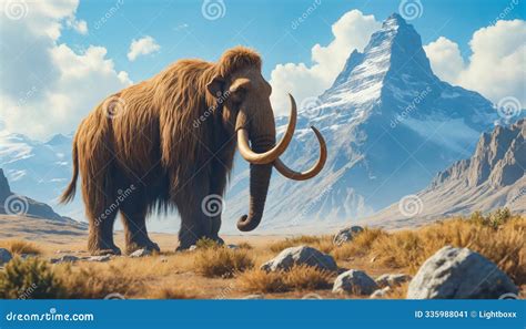 Prehistoric Mammoth An Extinct Giant Of The Ice Age Stock Photo