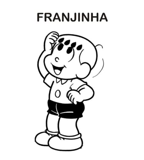 Desenhos De Franjinha Lendo Livro Para Colorir E Imprimir