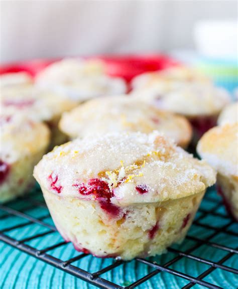 Raspberry Lemon Glazed Muffins The Food Charlatan