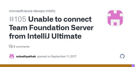 Unable To Connect Team Foundation Server From Intellij Ultimate Issue