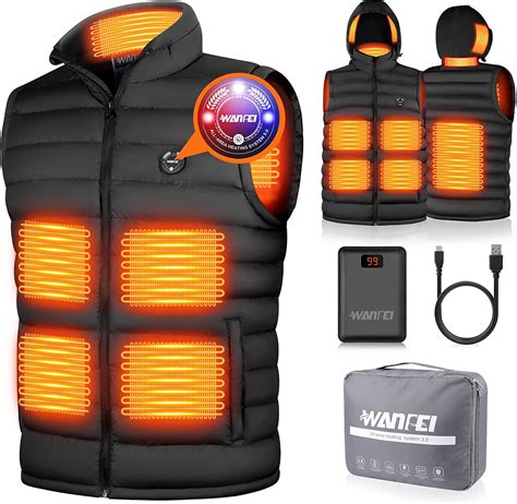 ski HOPAI Gilet chauffant Veste chauffante électrique Chargement USB