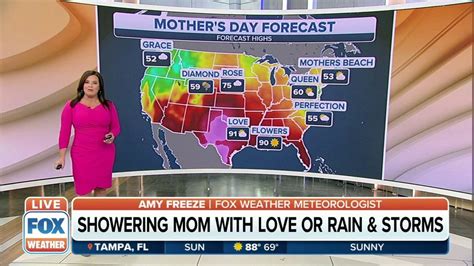 Your Mothers Day Forecast In Locations With Mom Themed Names Across