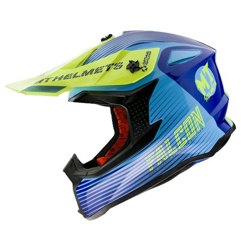 Casca Off Road Mt Falcon System C Galben Fluor Lucios Piesa De La