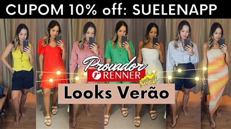 Provador Renner Cupom de desconto looks de verão vestido conjunto