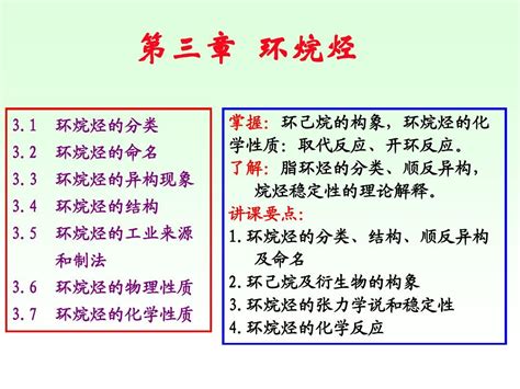 第三章 环烷烃word文档在线阅读与下载免费文档