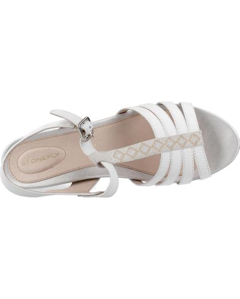 Sandalias De Mujer Stonefly Sweet Iii Nappa Blanco