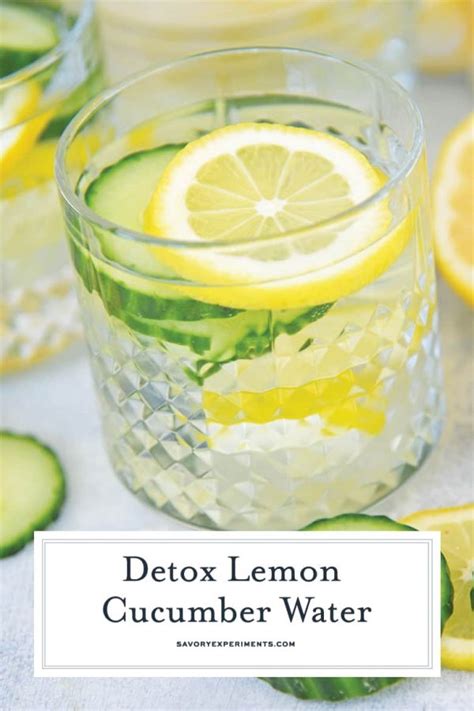 Lemon Cucumber Water Easy Detox Water Recipe