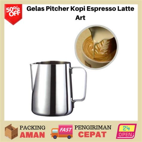 Gelas Pitcher Kopi Espresso Latte Art Mini Kecil Set Murah Kaca