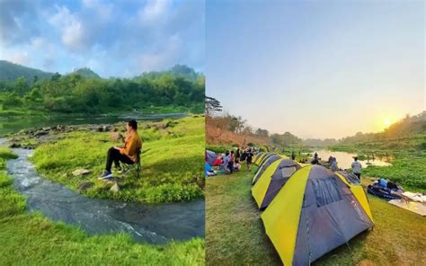 Potrobayan Camping Tepi Sungai Di Jogja View Cantik Menikmati Senja