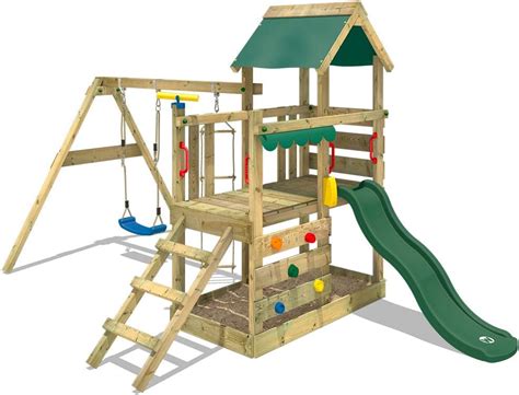 Wickey Parco Giochi In Legno Turboflyer Giochi Da Giardino Con Altalena