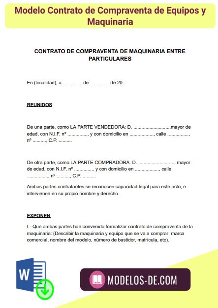 Modelo De Contrato De Compraventa Internacional Actualizado Noviembre