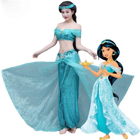 Costume Reenactment Theater Apparel Princess Jasmine Adult Cosplay