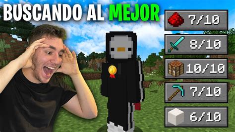 Buscando Al Mejor Jugador De Minecraft Youtube