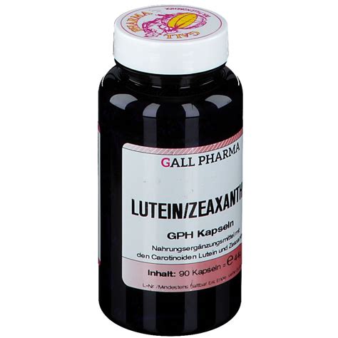 Gall Pharma Lutein Zeaxanthin Gph Kapseln St Shop Apotheke Ch