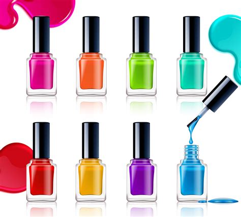 Nail Polish Assortment 483100 Vector Art At Vecteezy