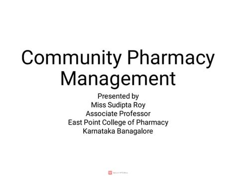 Community Pharmacy Management Wps Officepdf Free Download