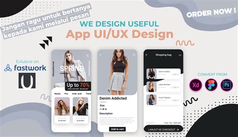 Desain Tampilan UI UX Untuk Mobile App Website Landing Page