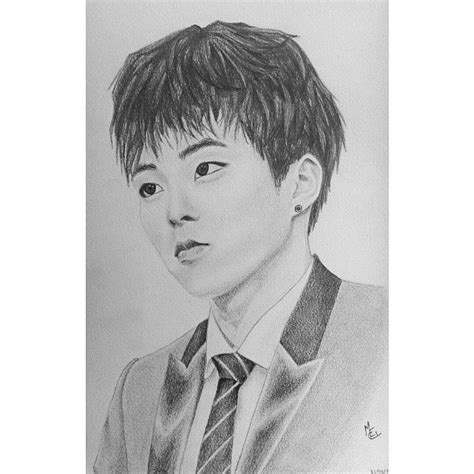 Last Drawing~ Exos Xiumin Drawing Kpop Exo Xiumin Fanart Art