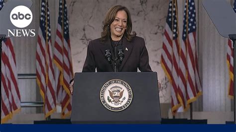 Full Speech Kamala Harris Addresses Nation After Conceding Election To