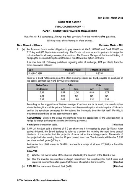 Question No 1 Is Compulsory Attempt Any Four Questions From The