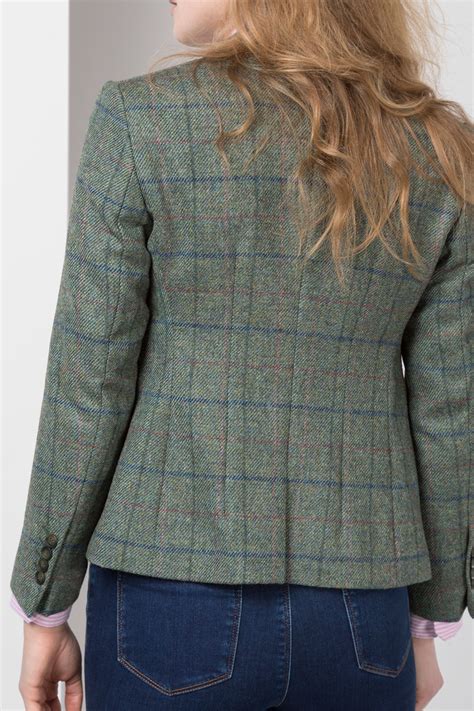 Womens Tweed Fitted Blazer Uk Ladies Short Tweed Jacket Rydale