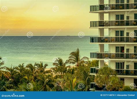 Ocean View from a Hotel in Miami Beach, Florida, USA Stock Photo ...