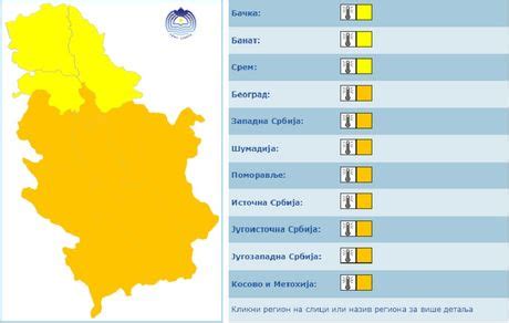 Uklju En Narand Asti Meteoalarm U Srbiji Vreme Je Opasno Za Ljude I