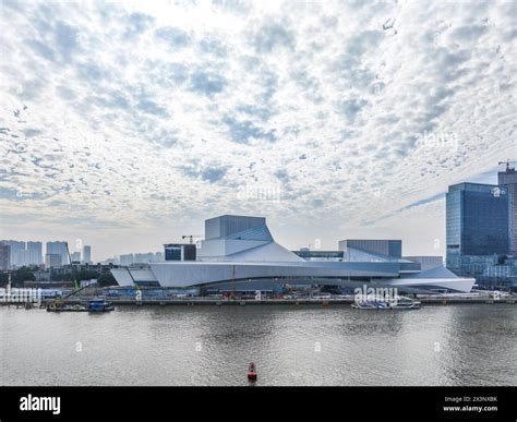 Guangzhou Guangdong Literature Hall 1st May 2024 A Drone Photo