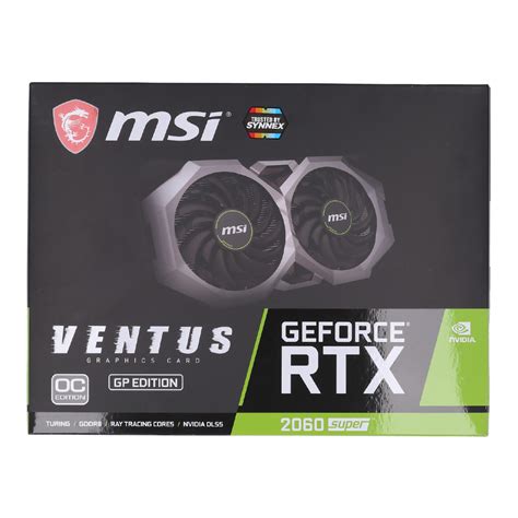 Vga การ์ดแสดงผล Msi Geforce Rtx 2060 Super Ventus Gp Oc 8gb Gddr6