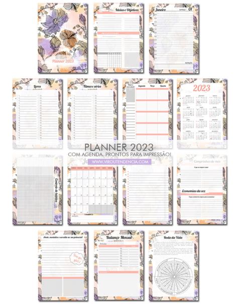 Arquivos Planner 2024 para Imprimir Blog Virou Tendência