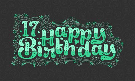 Happy 17th Birthday Illustrations Royalty Free Vector Graphics And Clip