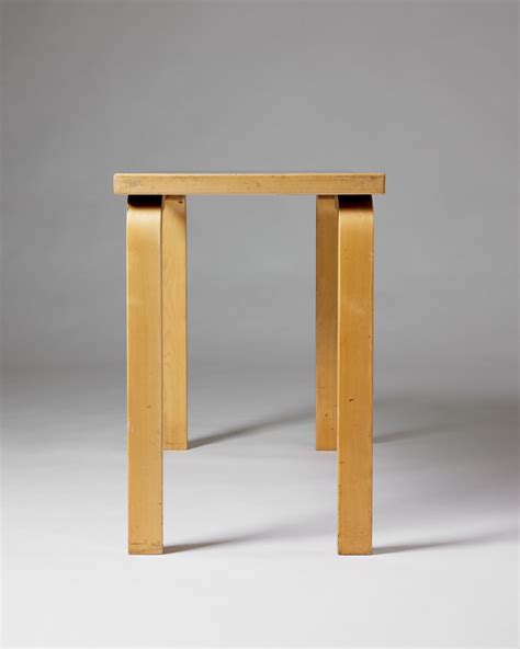 Table Designed By Alvar Aalto For Artek Finland 1970s Lacquered