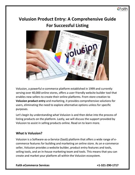 PPT Volusion Product Entry A Comprehensive Guide For Successful