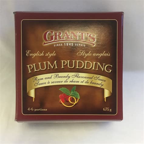 Plum Pudding With Sauce In A Box Grants 675g Grants Bakery