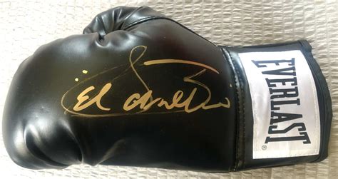 Canelo Alvarez Autographed Signed Gold Everlast Black Boxing Glove ...