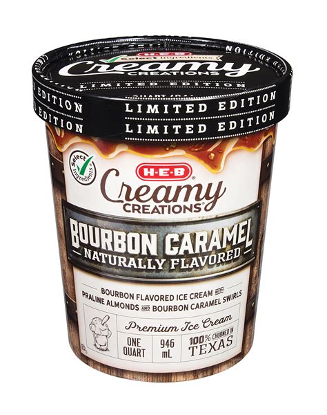 H E B Select Ingredients Creamy Creations Bourbon Caramel Shop Ice