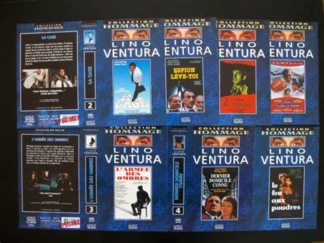 LINO VENTURA Lot De 7 Jaquettes Vhs Comme Neuves La Cage Le