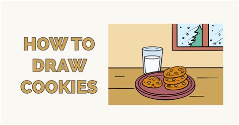 How To Draw Cookies Really Easy Drawing Tutorial Drawing Tutorial