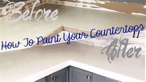 How To Paint Countertops Easy Diy Painting Countertops Amazing