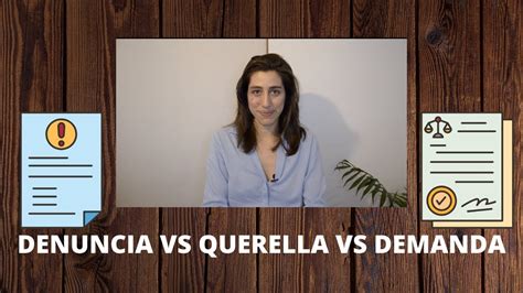 DIFERENCIAS ENTRE DEMANDA DENUNCIA Y QUERELLA LÍNEAS BÁSICAS DE